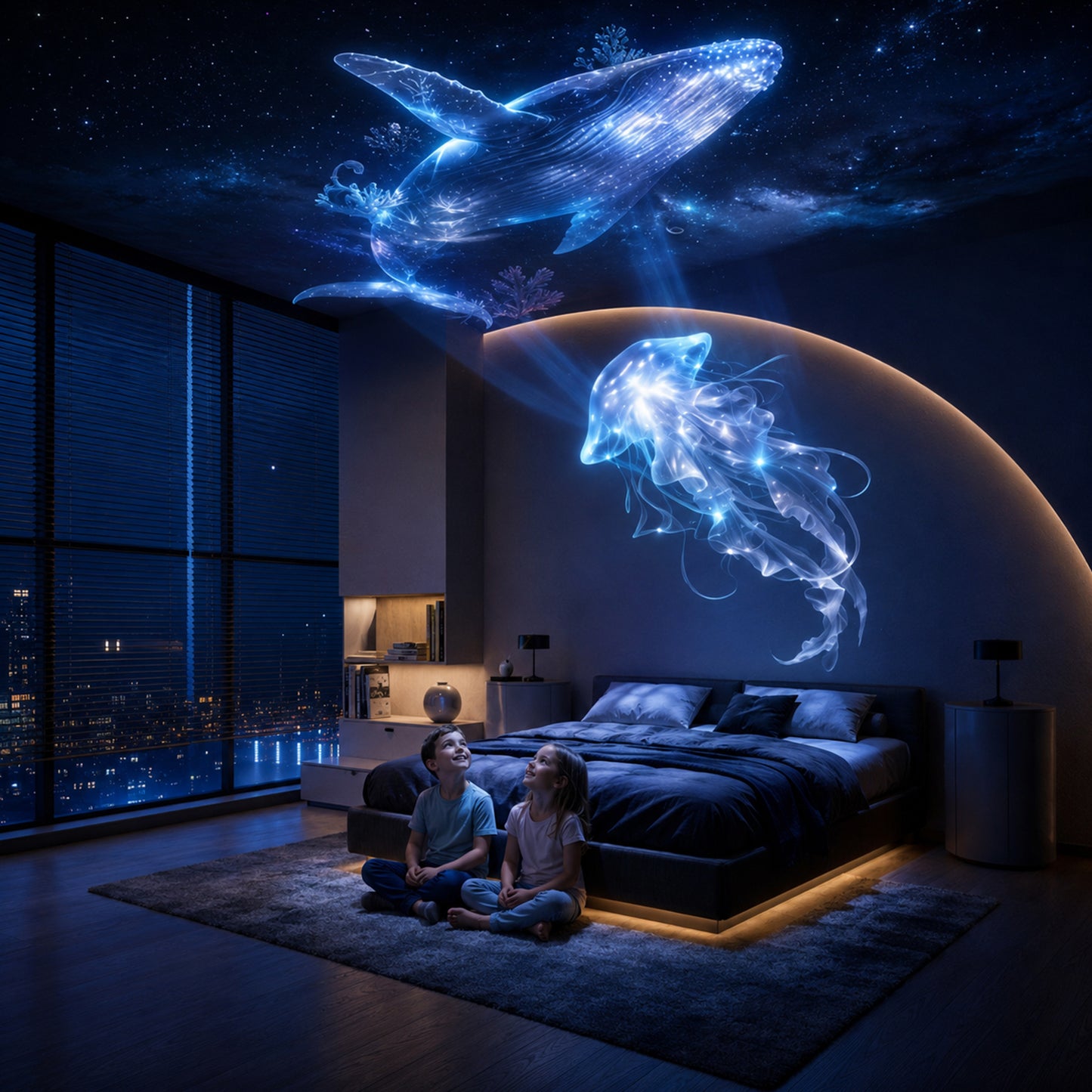 📽️Proyección inteligente de nueva generación BVJ®📽️ Proyector de luz nocturna holográfica 5D dinámica e inteligente en HD