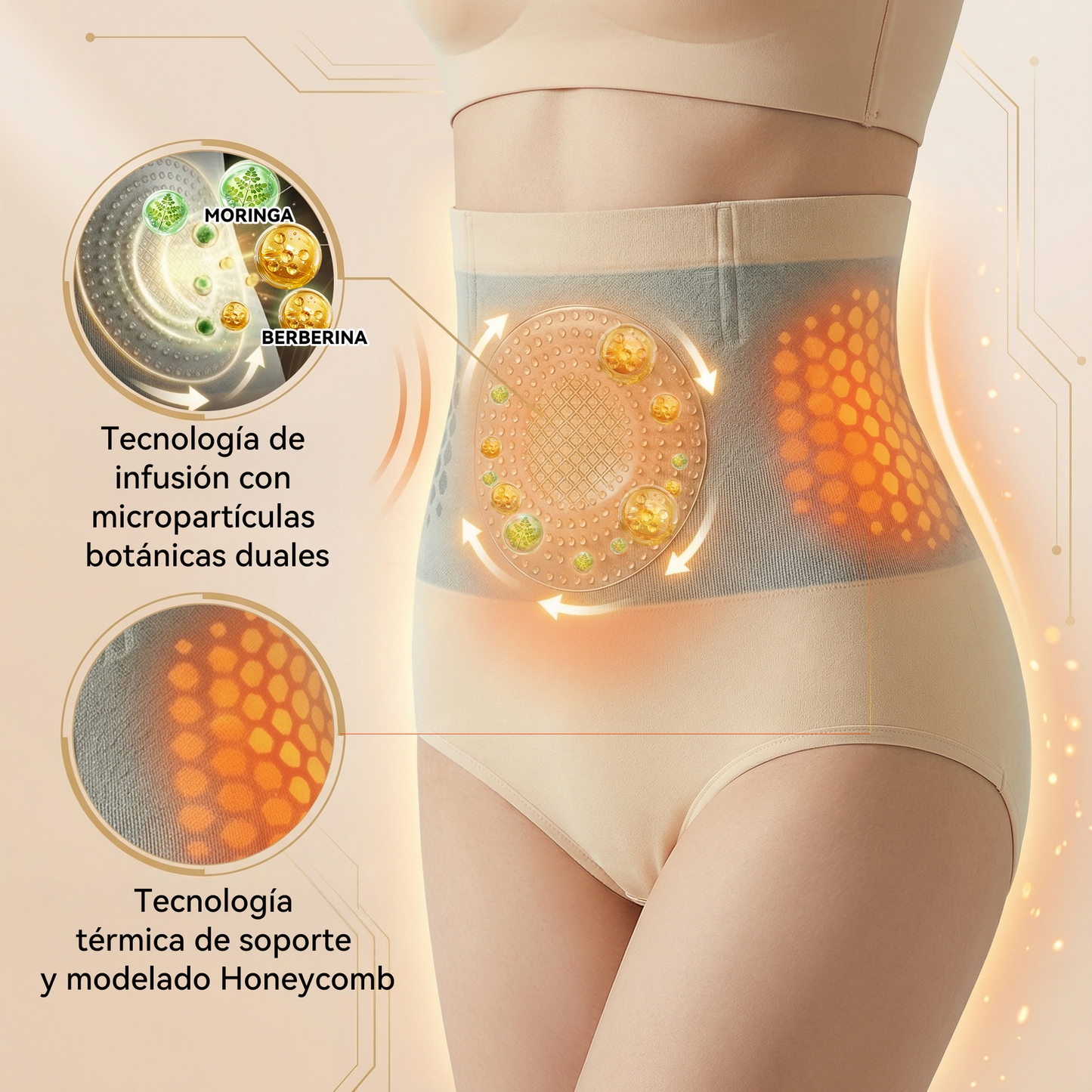 ✅✅🇪🇸Tienda oficial de la marca | 👨‍⚕️GFOUK® 2026 MORINGA Y BERBERINA 4 EN 1 ESCULTURA DE MICRO-PARTÍCULAS Y PANTALONES CORTOS QUEMAGRASAS