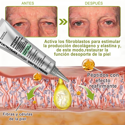 🎁 Dr. Fachmer® 👩‍⚕️ Péptidos y colágeno con efecto tensor inmediato: ayuda a reducir la apariencia de bolsas y líneas de expresión, dejando la piel con un aspecto más firme y terso. ✨