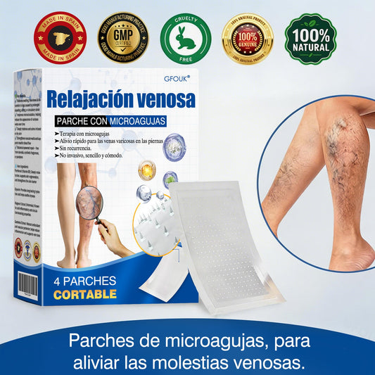 🇪🇸👨‍⚕️Parche de microagujas 💙GFOUK® VeinEase para el cuidado de las venas⚡Alivio instantáneo, resultados a largo plazo