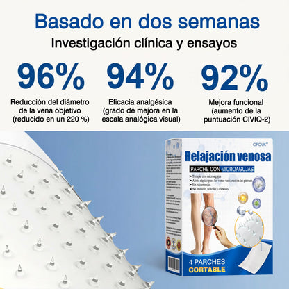 🇪🇸🤍✅Parche de microagujas GFOUK® VeinEase para el cuidado de las venas⚡Alivio instantáneo, resultados a largo plazo