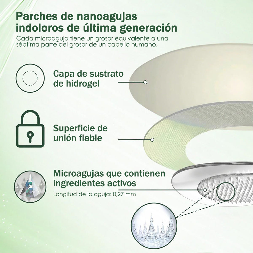 💖Conforme a la normativa aplicable en España y en la Unión Europea |  GFOUK® Moringa · Berberina × NAD+ Parche Avanzado de Nanomicroagujas 10 en 1 |  Respaldado por la ciencia | Fórmula 10 en 1 |  Resultados visibles en 7 días ✅