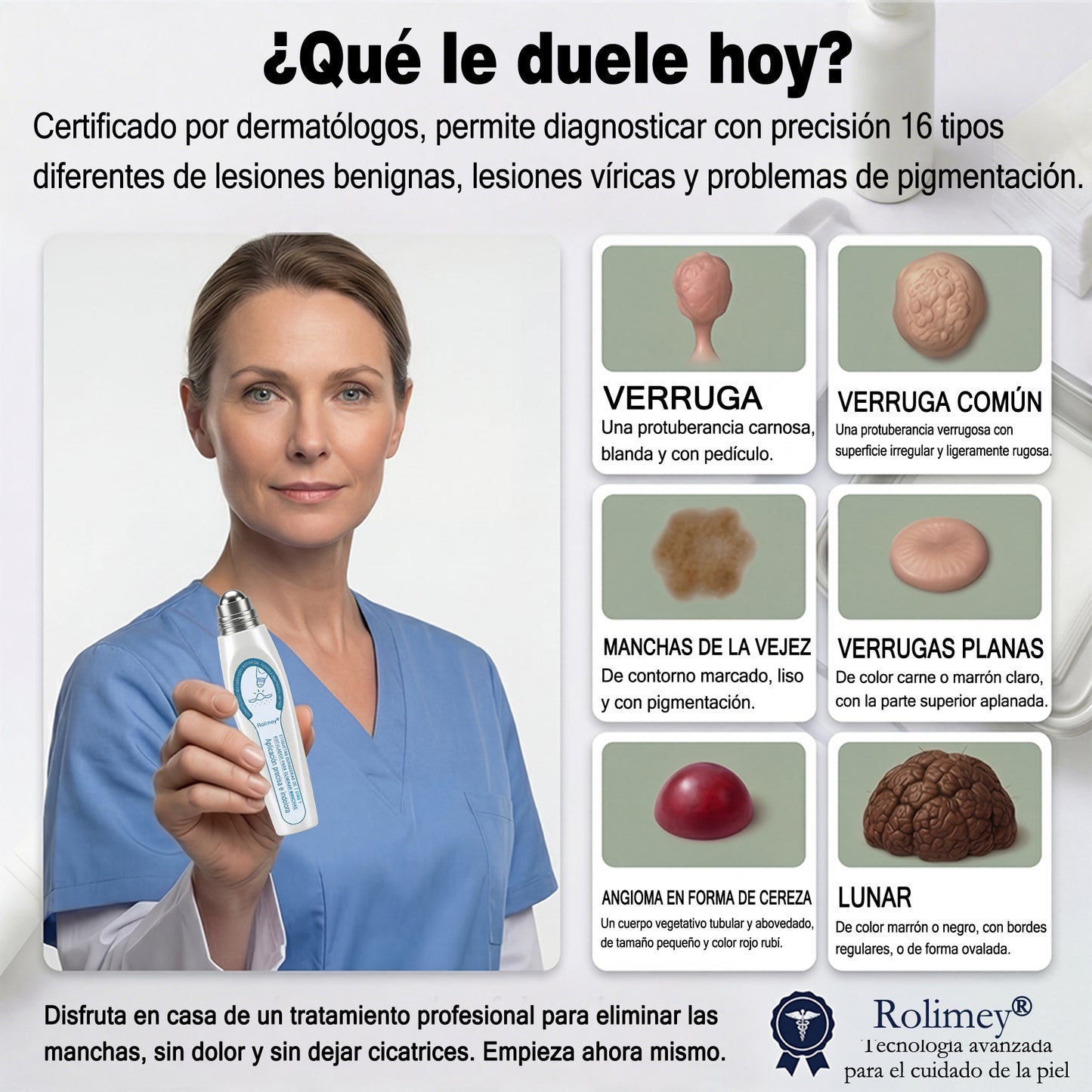 Rolimey® 🌿Borrador de Verrugas y Manchas en 7 Días (𝐀𝐩𝐥𝐢𝐜𝐚𝐝𝐨𝐫 𝐫𝐨𝐥𝐥-𝐨𝐧: 𝐬𝐢𝐧 𝐝𝐨𝐥𝐨𝐫 𝐧𝐢 𝐜𝐢𝐜𝐚𝐭𝐫𝐢𝐜𝐞𝐬)