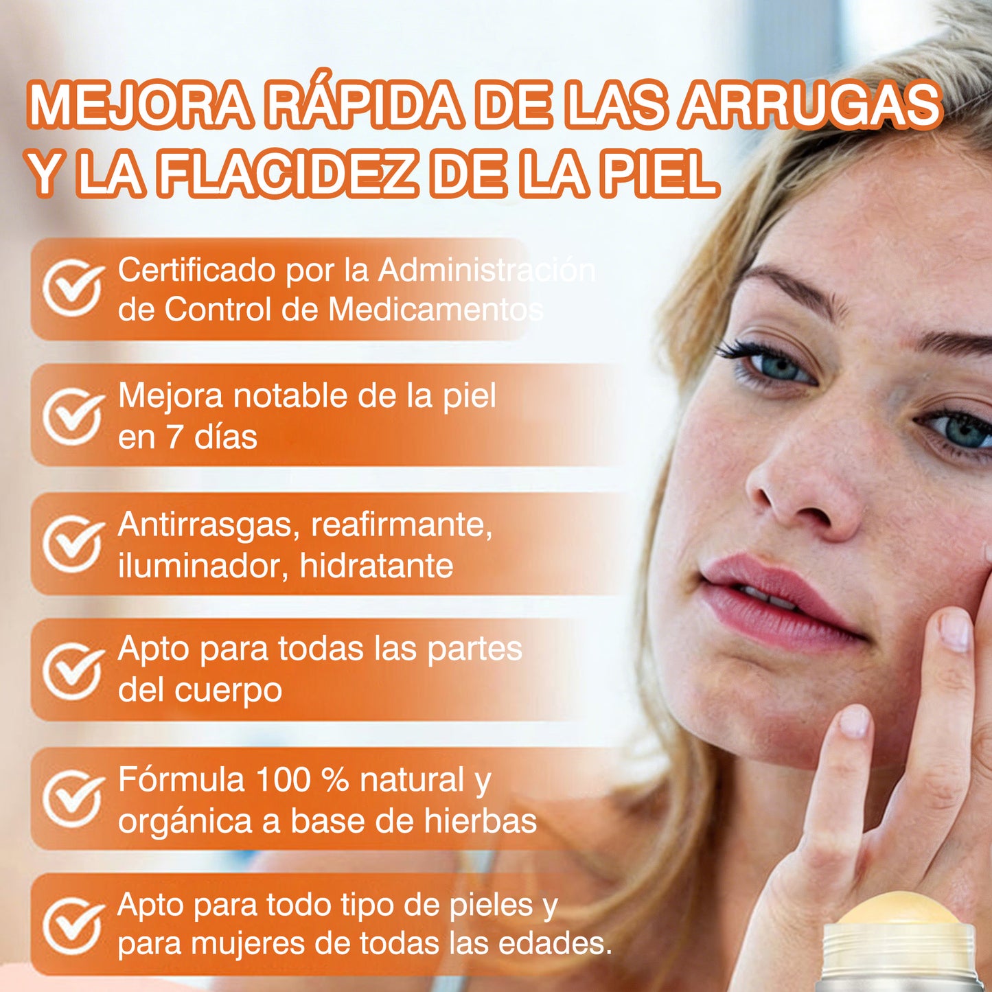 ✅Fabricado y enviado desde el Reino Unido 🇪🇸 Rolimey® Stick Serum Reafirmante con Veneno de Abeja tipo Botox (⏳¡ÚLTIMO DÍA! 70% DE DESCUENTO)🛫